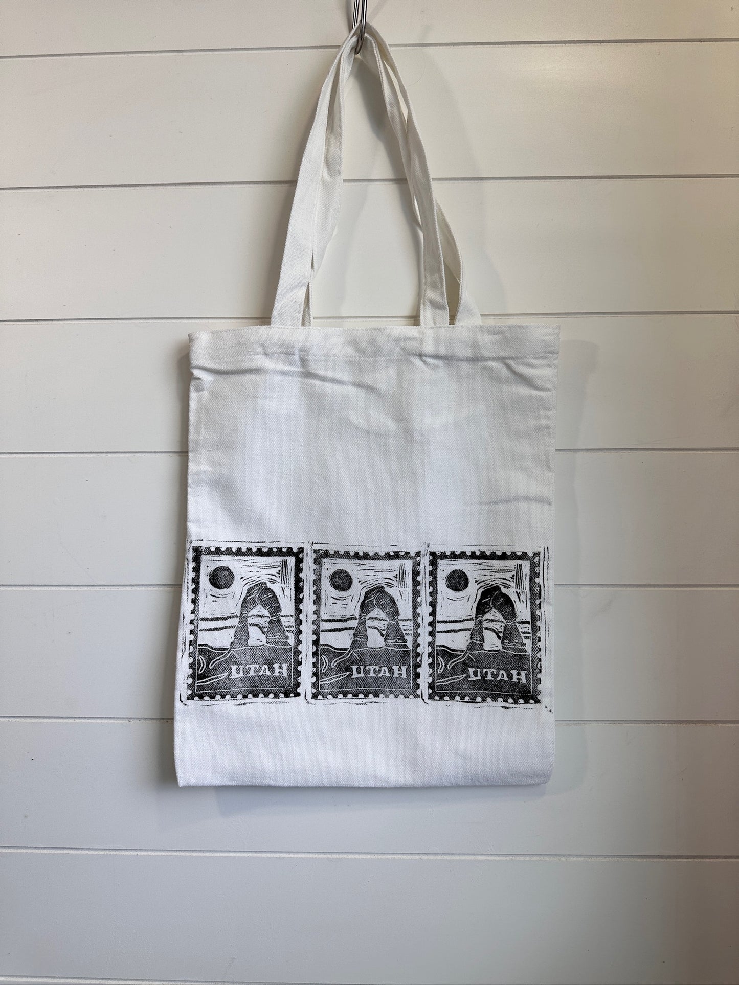 Utah Postage Stamp - Block Print Tote