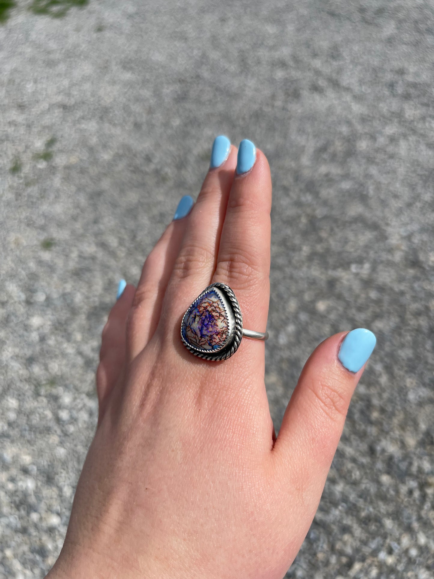 Sterling Opal - SZ 10.25
