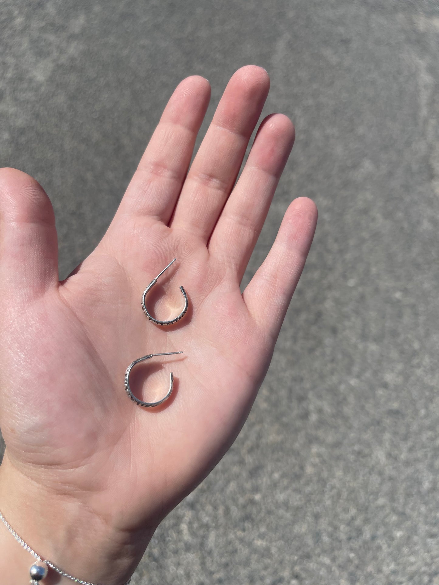 Lace Hoop Earrings