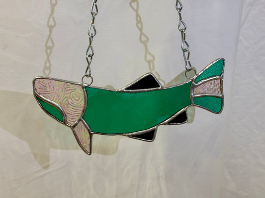 Fish Stained Glass Wall Hanging