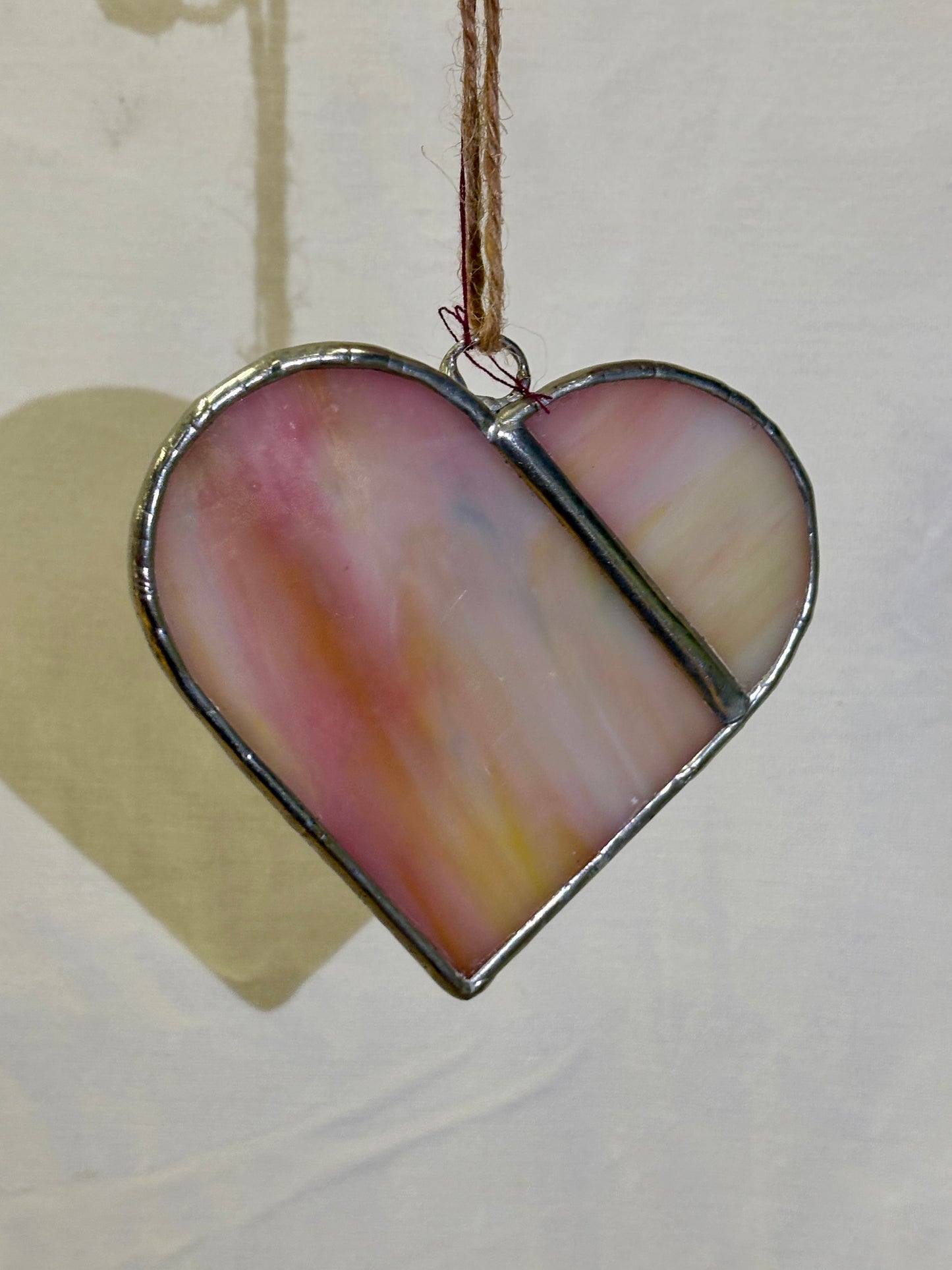 Heart Stained Glass Ornament