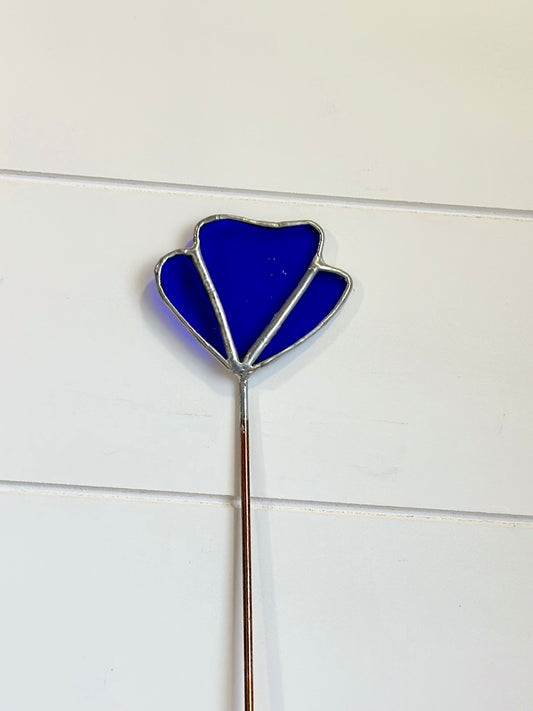 Blue Floral - Stained Glass Poke