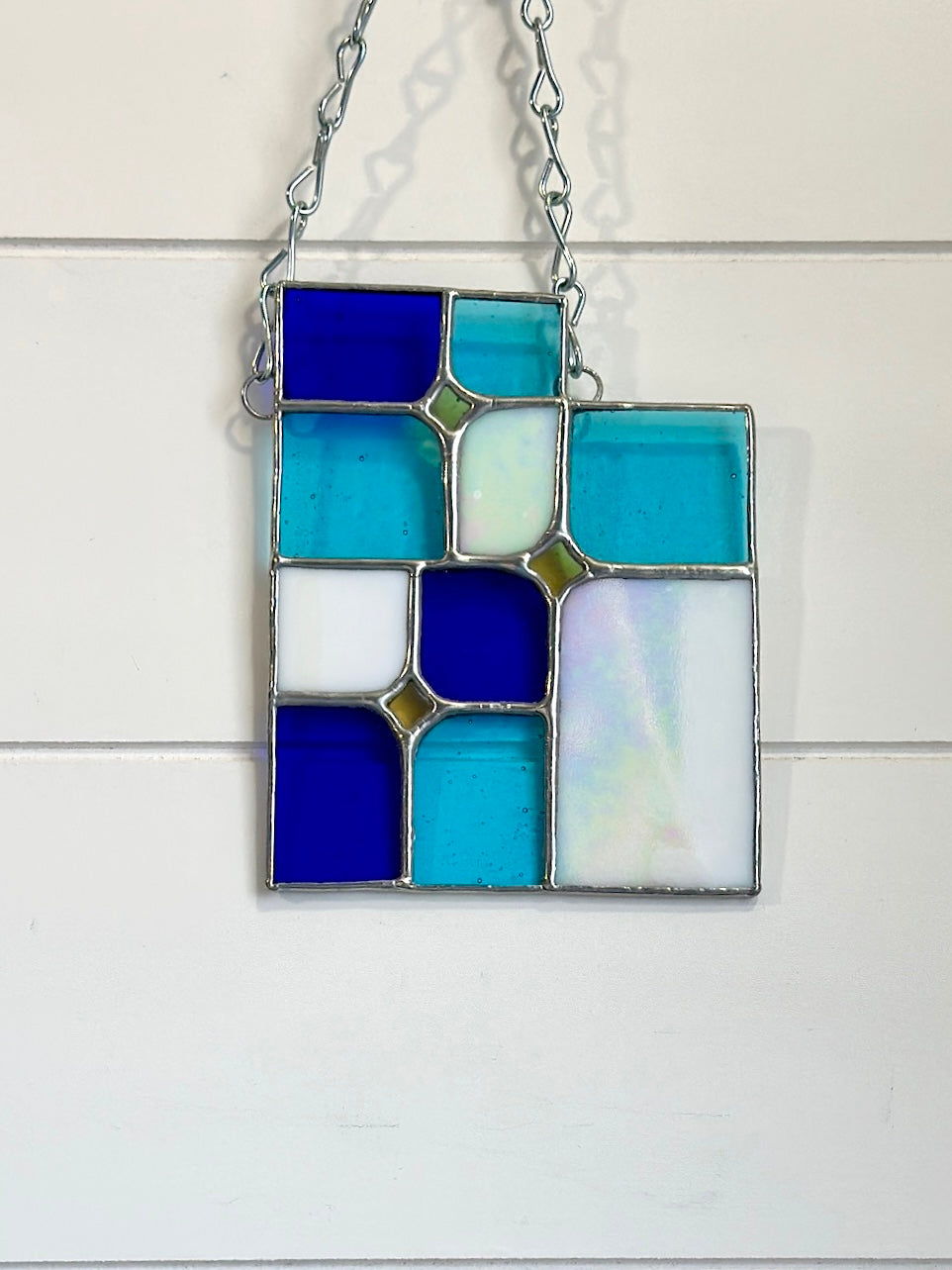 Utah Art Deco - Stained Glass Hanging Panel